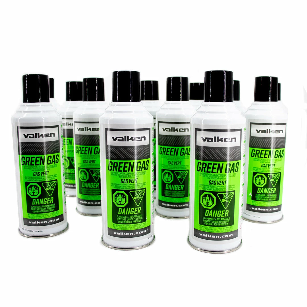 Valken 8oz Green Gas - 10 Cases Of 12 (120)