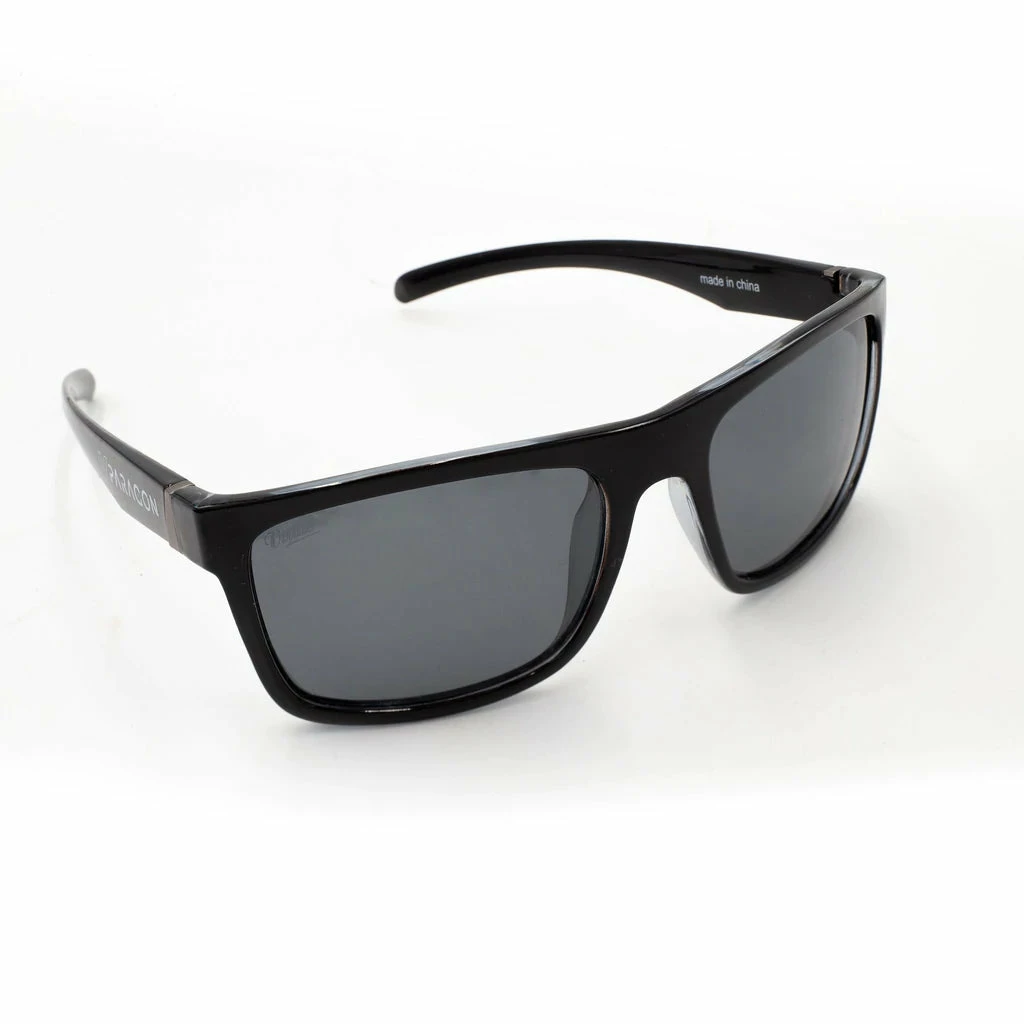 VIRTUE V-PARAGON POLARIZED SUNGLASSES - POLISHED SMOKE BLACK