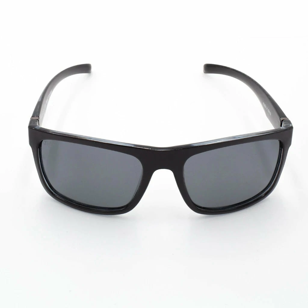 VIRTUE V-PARAGON POLARIZED SUNGLASSES - POLISHED SMOKE BLACK