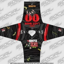 Social Paintball 2019 Michigan Monster Game Custom Event SMPL Jersey, Red Team