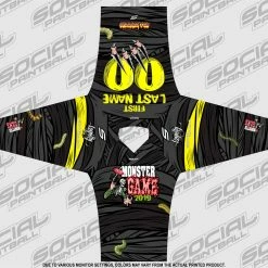 Social Paintball 2019 Michigan Monster Game Custom Event SMPL Jersey, Yellow Team