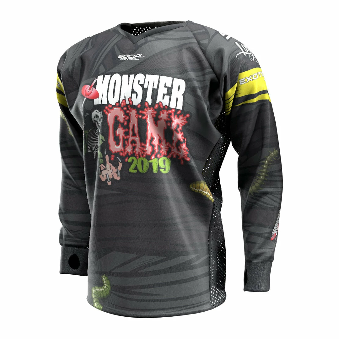 Social Paintball 2019 Michigan Monster Game Custom Event SMPL Jersey, Yellow Team