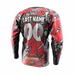 Social Paintball 2020 Michigan Monster Game Custom Event SMPL Jersey, Red Team