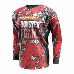 Social Paintball 2020 Michigan Monster Game Custom Event SMPL Jersey, Red Team