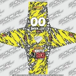 Social Paintball 2020 Michigan Monster Game Custom Event SMPL Jersey, Yellow Team