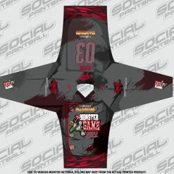 Social Paintball 2022 Michigan Monster Game Custom Event SMPL Jersey, Red Team