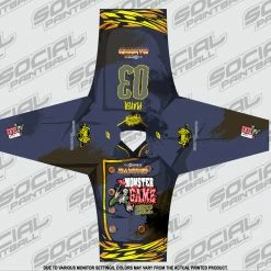 Social Paintball 2022 Michigan Monster Game Custom Event SMPL Jersey, Yellow Team