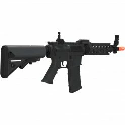 Tippmann VIEW ALL AIRSOFT GUNS BT M4 CQB RIS-Black (US Orange Tip) 10.5