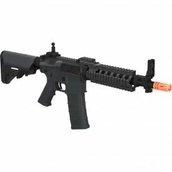 Tippmann VIEW ALL AIRSOFT GUNS BT M4 CQB RIS-Black (US Orange Tip) 10.5