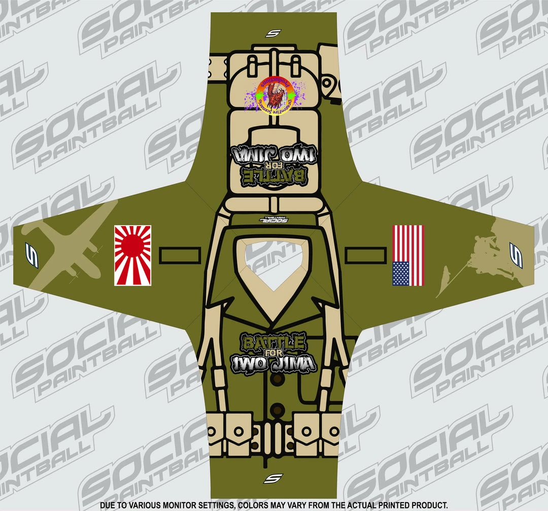 Social Paintball 2018 Battle For Iwo Jima Custom Event SMPL Jersey