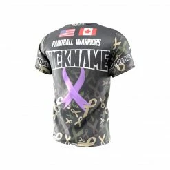 Social Paintball Fox’s Den Grit Shirt, Charity Ribbon Camo (No Logo)