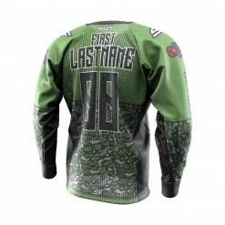 Social Paintball 2020 Paintball Charleston Domination 3 Custom Event SMPL Jersey, Green Vetin Alliance