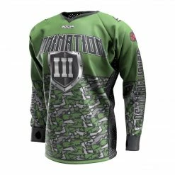 Social Paintball 2020 Paintball Charleston Domination 3 Custom Event SMPL Jersey, Green Vetin Alliance