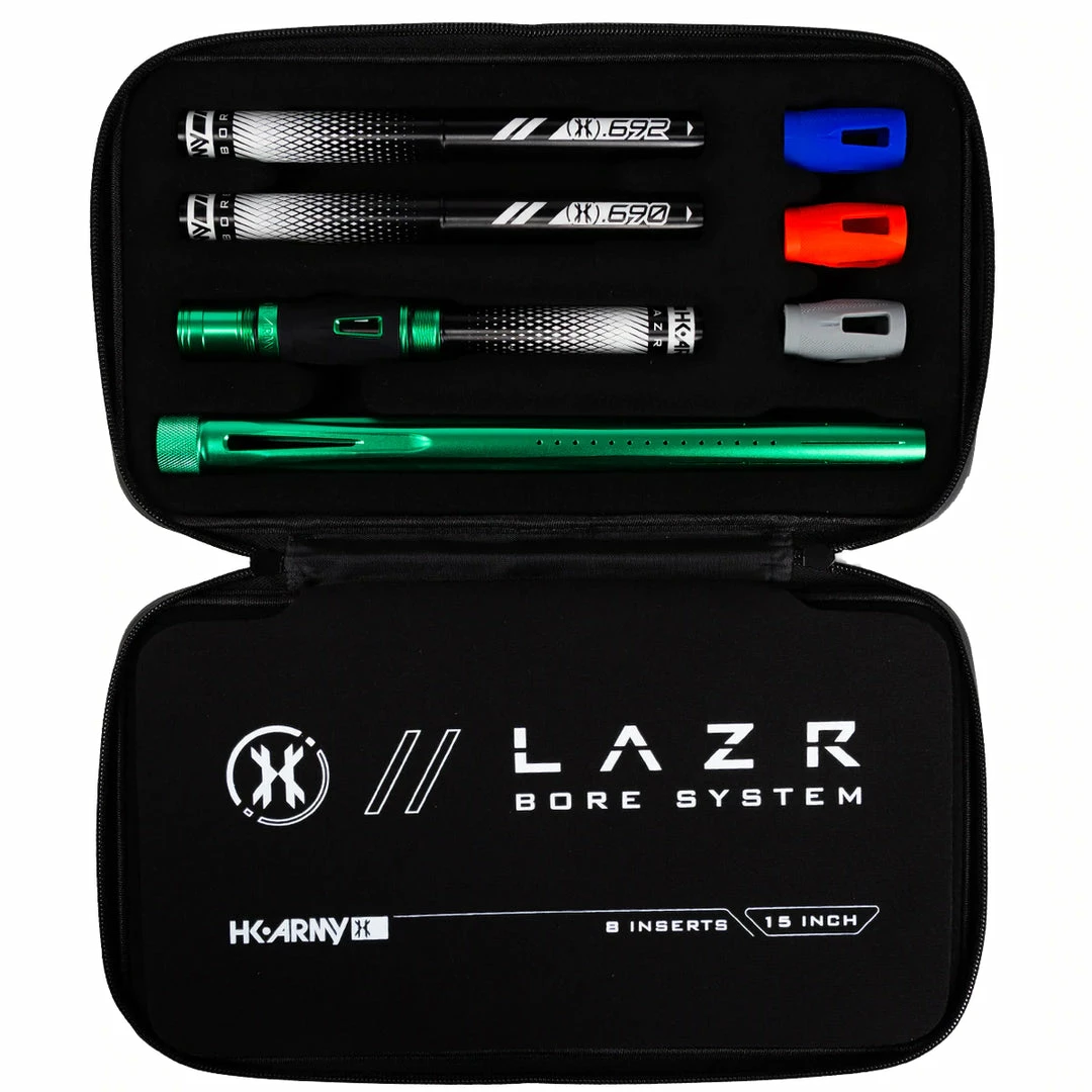 HK Army LAZR BARREL KIT - DUST GREEN- BLACK INSERTS - COCKER THREADS