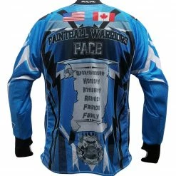 Social Paintball Fox’s Den Full Padded Flex Jersey, Blue