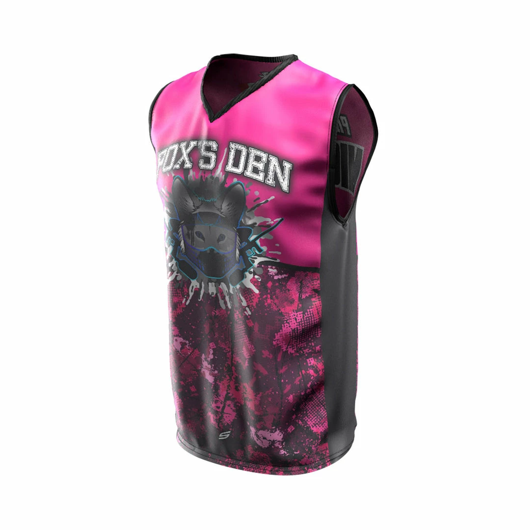 Social Paintball Fox’s Den Sleeveless Jersey, Attack Pink