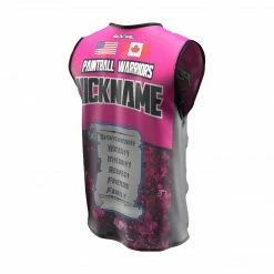 Social Paintball Fox’s Den Sleeveless Jersey, Attack Pink