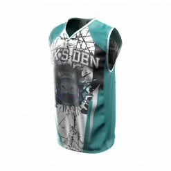 Social Paintball Fox’s Den Sleeveless Jersey, Connecticut Teal