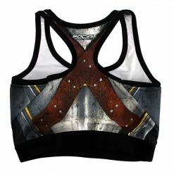 Valken Grit Women’s Racerback Padded Sports Bra, Warrior Breastplate