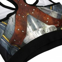 Valken Grit Women’s Racerback Padded Sports Bra, Warrior Breastplate