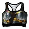 Valken Grit Women’s Racerback Padded Sports Bra, Warrior Breastplate