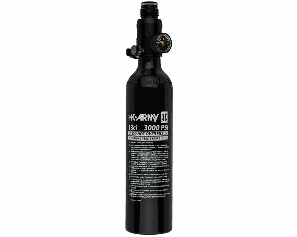 HK Army 13CI / 3000PSI ALUMINUM COMPRESSED AIR TANK - BLACK