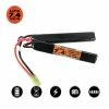 Valken LiPo 7.4V 2000mAh 25C Split Airsoft Battery (Small Tamiya)
