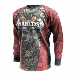 Social Paintball 2018 Narcos Cartel Wars Big Game SMPL Event Jersey, Red Team