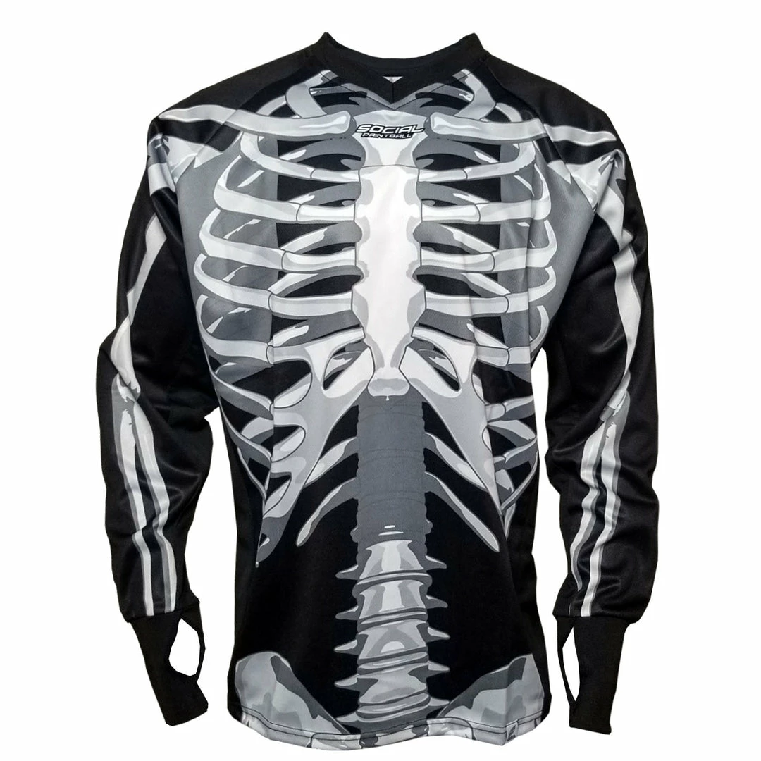 Social Paintball Skeleton Bones, Unpadded SMPL Paintball Jersey