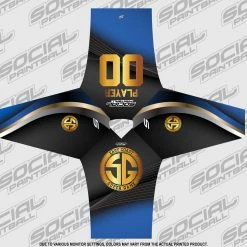 Social Paintball 2018 East Coast SuperGame Custom Event SMPL Jersey, Blue Team