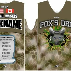 Social Paintball Fox’s Den Sleeveless Jersey, Forest Camo