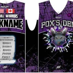 Social Paintball Fox’s Den Sleeveless Jersey, Purple Rage