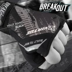 VIRTUE BREAKOUT GLOVES - PRO HALF HAND - GRAPHIC BLACK
