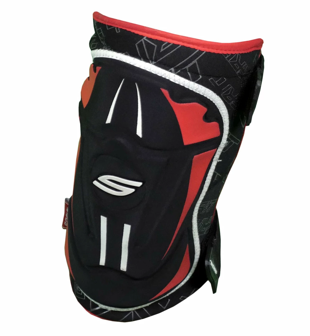 Valken Grit Knee Pads, Black Red Knee Protection Pads