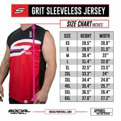 Social Paintball Fox’s Den Sleeveless Jersey, Texas Slime