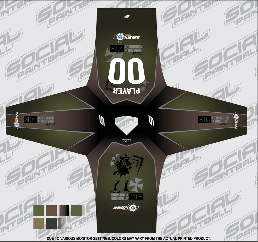 Social Paintball 2018 Skirmish Invasion Of Normandy (ION) Custom Event SMPL Jersey