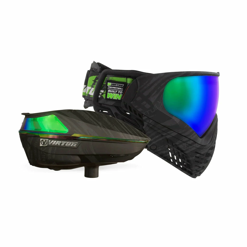 VIRTUE SPIRE IV LOADER + VIO CONTOUR II GOGGLE BUNDLE - GRAPHIC EMERALD