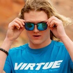 VIRTUE V-INERTIA POLARIZED SUNGLASSES - BLACK ICE Lens
